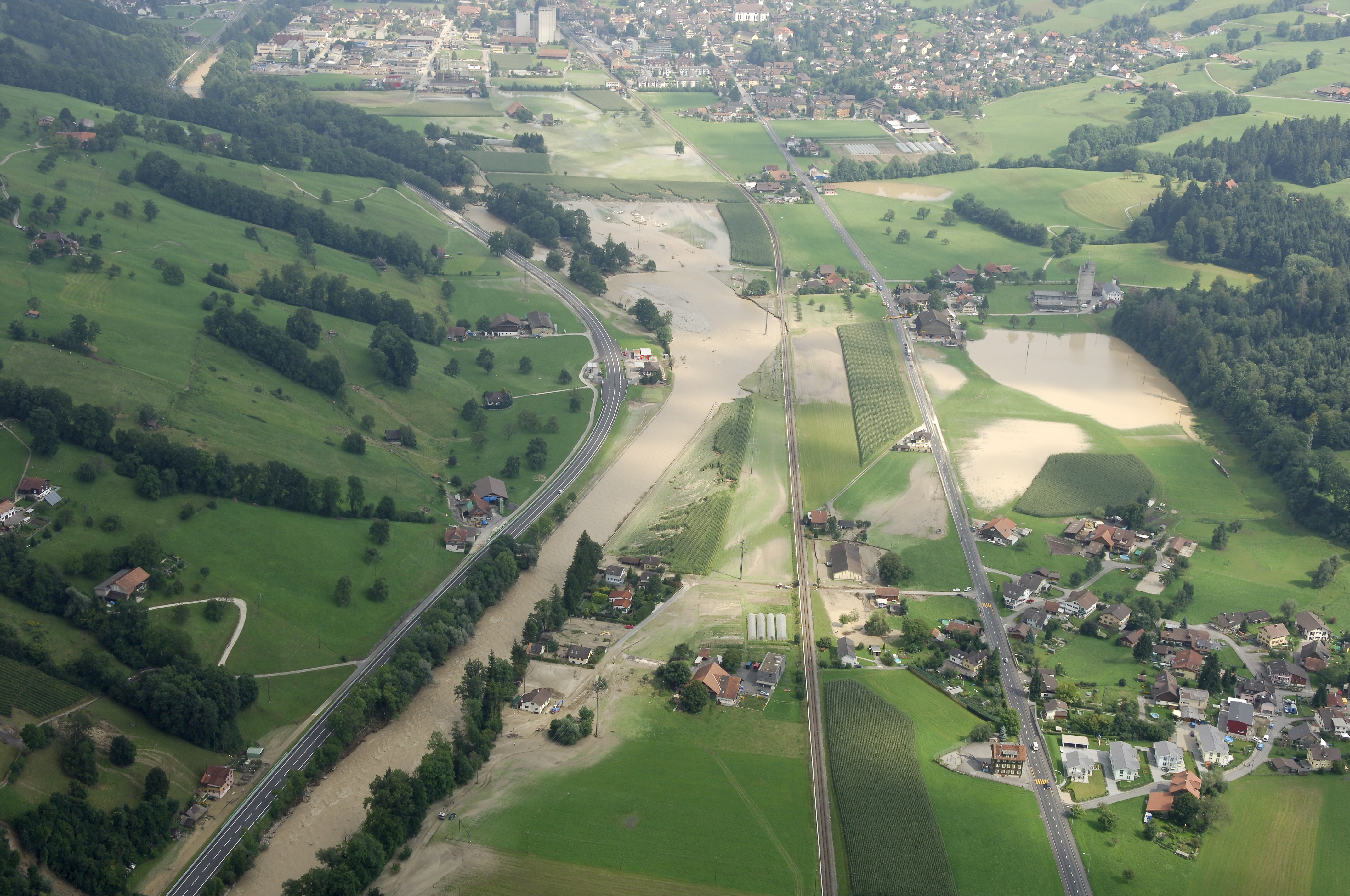 Hochwasser 2005 Kleine Emme